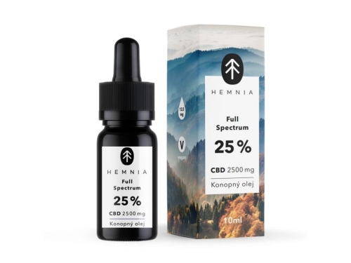 Pilna spektra CBD kaņepju eļļa 25%, 2500 mg, 10 ml