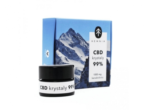 Hemnia CBD konopné kryštály 99 %, 500 mg CBD , 1 gram