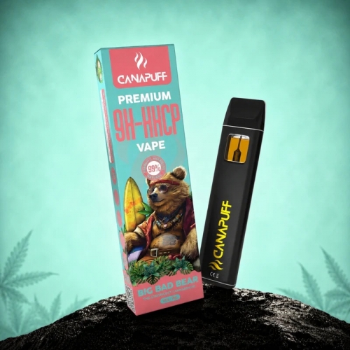 9H-HHCP Vape Big Bad Bear 99% – Vienreizlietojamais – CanaPuff – 1 ml