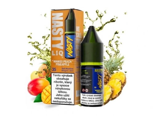 NASTY LIQ Mango Persiku Ananāsu 10ml - Sāls šķidrums Nikotīns: 20mg