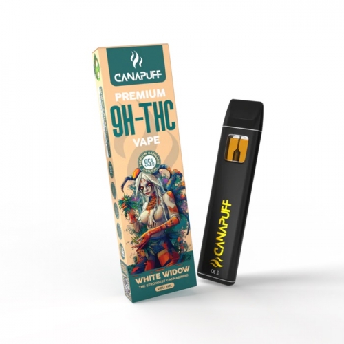 White Widow 95% 9H-THC – Vienreizlietojams vape – CanaPuff – 1 ml